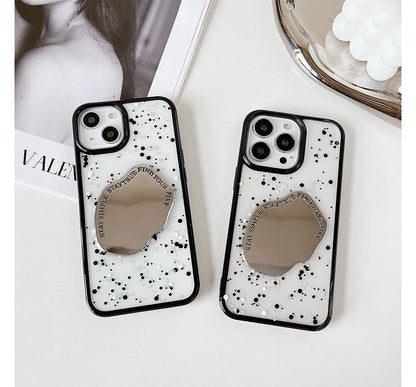 Splattered Mirrored Phone Case - iPhone 14 Pro Max / 14 Pro / 14 Max / 14 / 13 Pro Max / 13 Pro / 13 / 13 mini / 12 Pro Max / 12 Pro / 12 / 12 mini / 11 Pro Max / 11 Pro / 11 / SE / XS Max / XS / XR / X / 8 / 8 Plus / 7 / 7 Plus SpreePicky