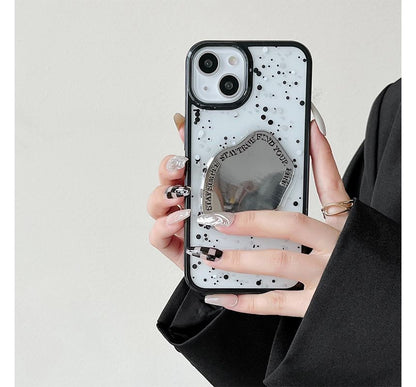 Splattered Mirrored Phone Case - iPhone 14 Pro Max / 14 Pro / 14 Max / 14 / 13 Pro Max / 13 Pro / 13 / 13 mini / 12 Pro Max / 12 Pro / 12 / 12 mini / 11 Pro Max / 11 Pro / 11 / SE / XS Max / XS / XR / X / 8 / 8 Plus / 7 / 7 Plus SpreePicky