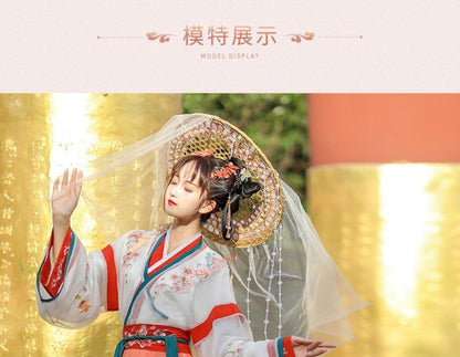 Floral Gradient Hanfu Costume Set SpreePicky