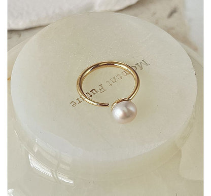 Butterfly / Faux Pearl Alloy Open Ring (various designs) SpreePicky