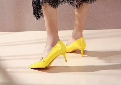 Pointed Toe Mary Jane Kitten Heel Pumps SpreePicky