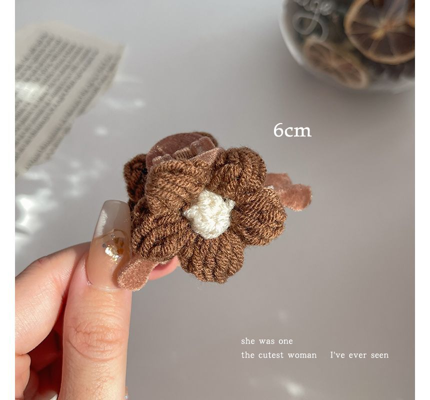 Floral Yarn Hair Clamp / Hair Clip / Headband SpreePicky