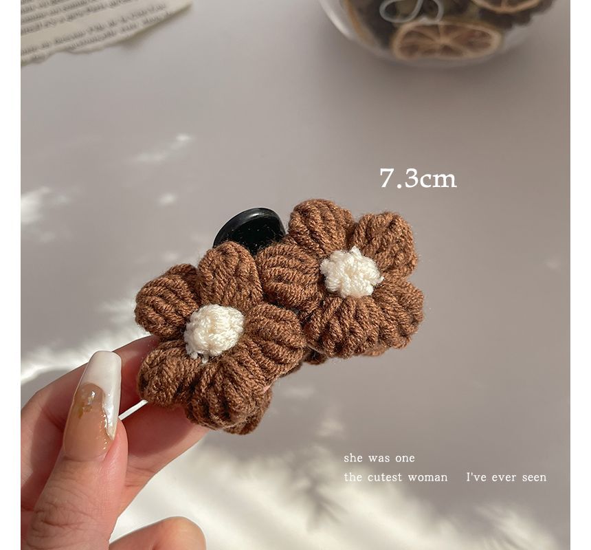 Floral Yarn Hair Clamp / Hair Clip / Headband SpreePicky