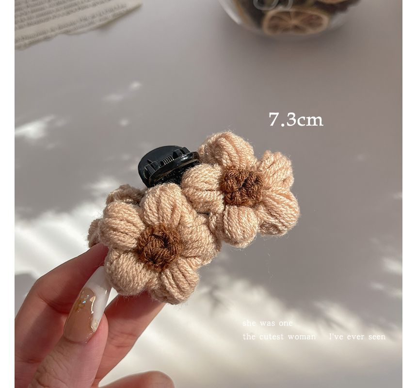 Floral Yarn Hair Clamp / Hair Clip / Headband SpreePicky