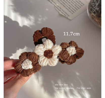 Floral Yarn Hair Clamp / Hair Clip / Headband SpreePicky