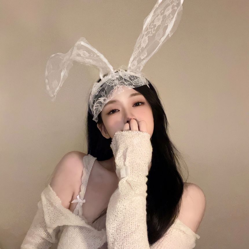 Rabbit Ear Lace Headband SpreePicky