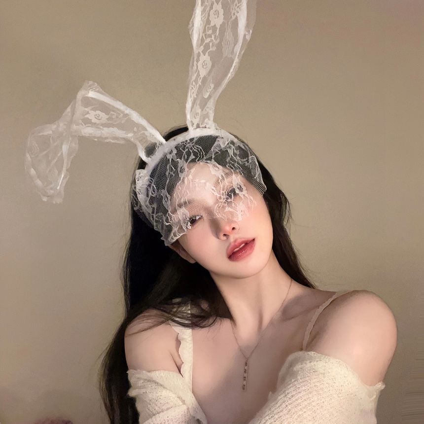 Rabbit Ear Lace Headband SpreePicky