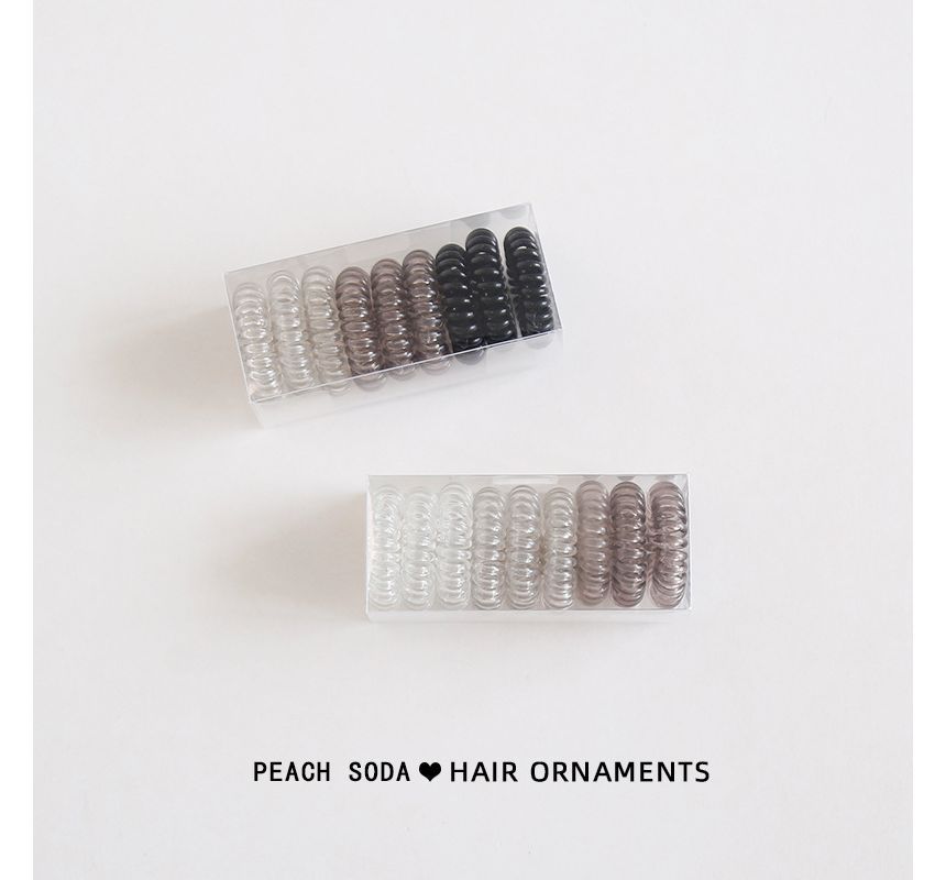 Set of 9: Coil Hair Tie (various designs) mySite