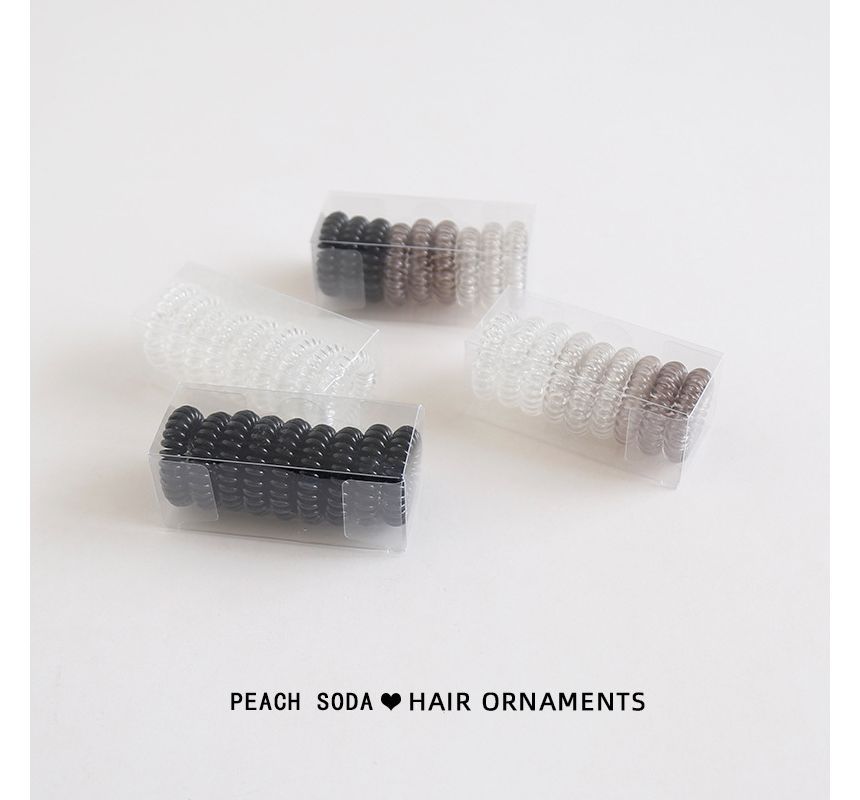 Set of 9: Coil Hair Tie (various designs) mySite