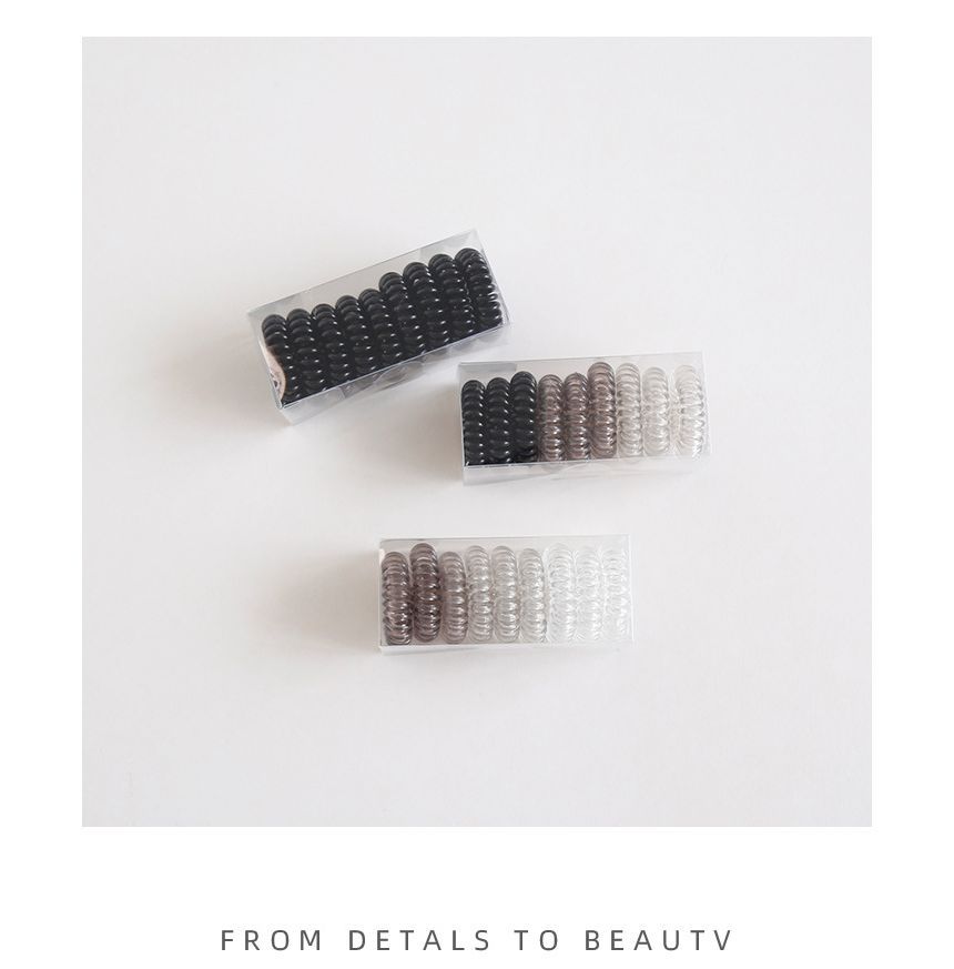 Set of 9: Coil Hair Tie (various designs) mySite