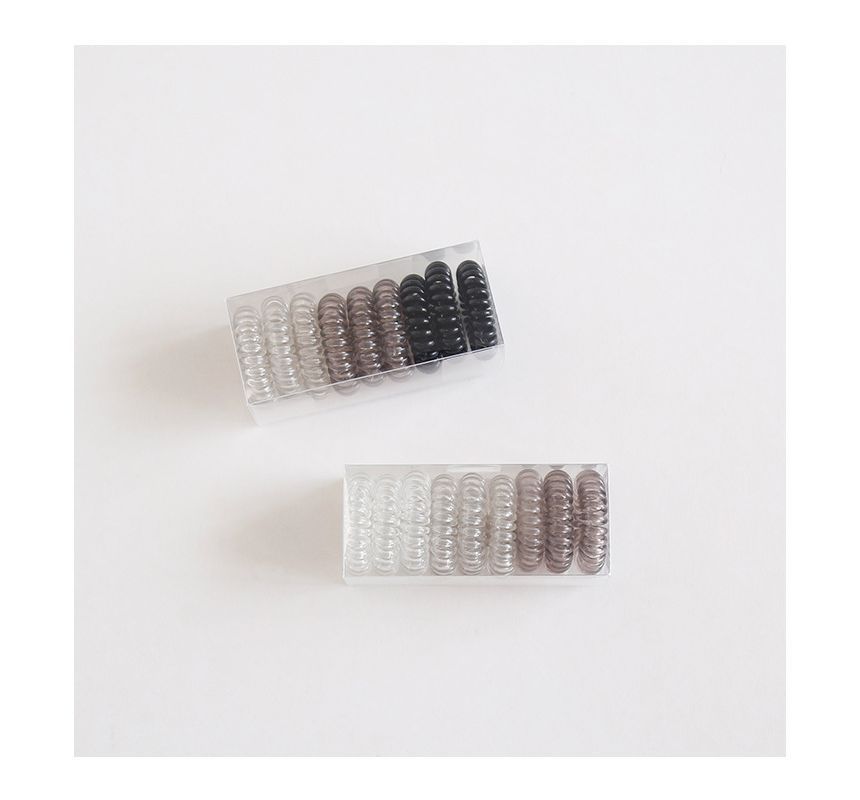 Set of 9: Coil Hair Tie (various designs) mySite