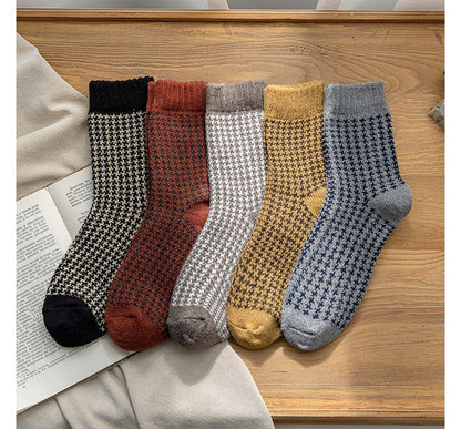 Set of 3 Pairs: Houndstooth Socks SpreePicky