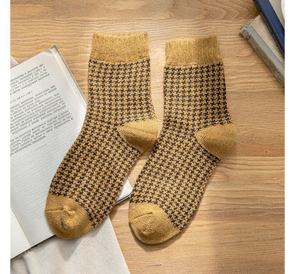 Set of 3 Pairs: Houndstooth Socks SpreePicky