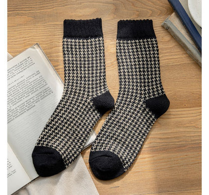 Set of 3 Pairs: Houndstooth Socks SpreePicky