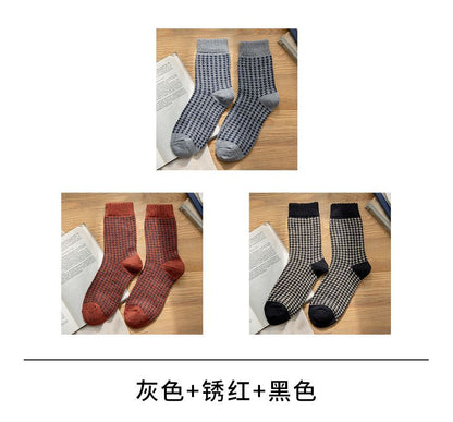 Set of 3 Pairs: Houndstooth Socks SpreePicky