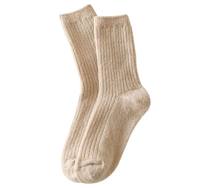 Set of 2 Pairs: Plain Ribbed Socks SpreePicky