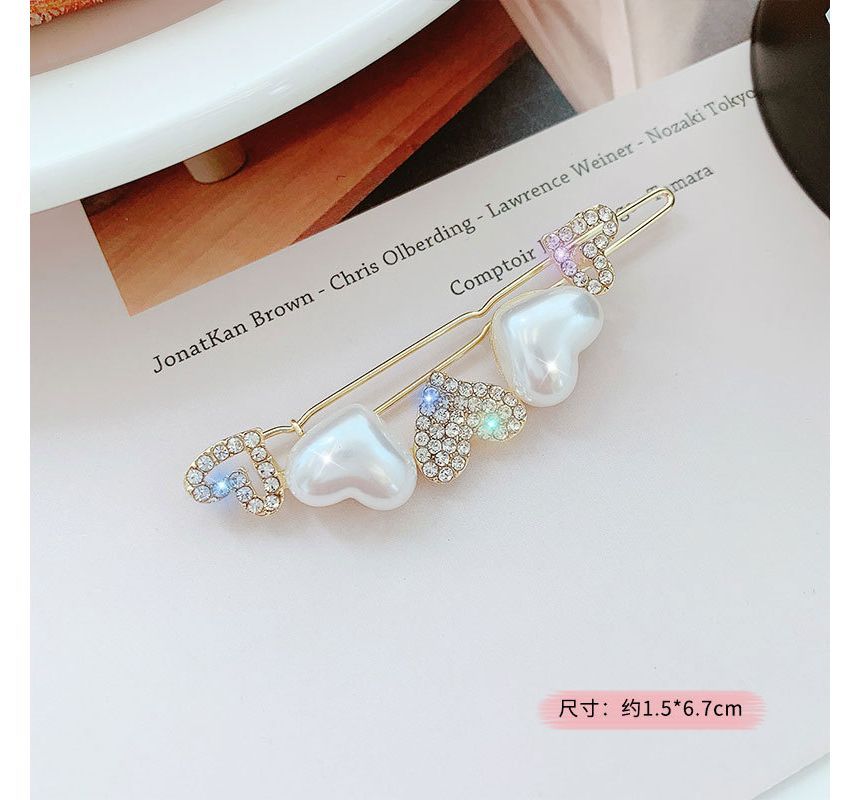 Rhinestone / Faux Pearl Alloy Hair Clip (various designs) SpreePicky