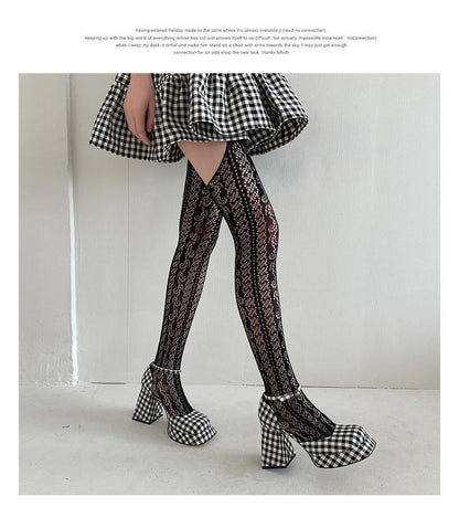 Patterned Fishnet Tights SpreePicky