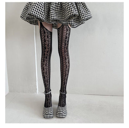 Patterned Fishnet Tights SpreePicky