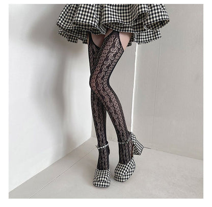 Patterned Fishnet Tights SpreePicky