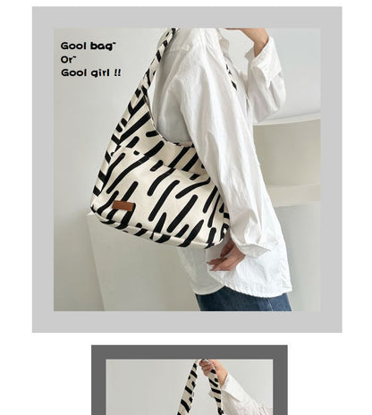 Patterned Canvas Tote Bag mySite