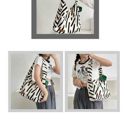 Patterned Canvas Tote Bag mySite