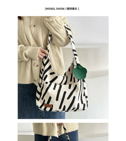 Patterned Canvas Tote Bag mySite