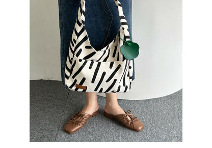 Patterned Canvas Tote Bag mySite