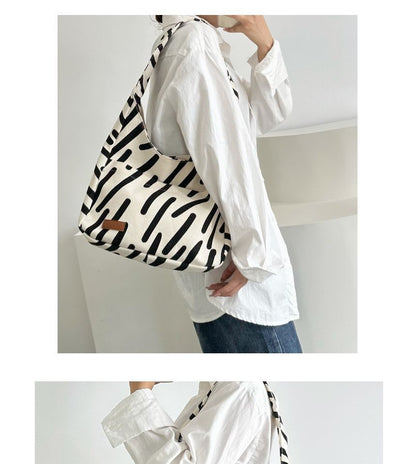 Patterned Canvas Tote Bag mySite