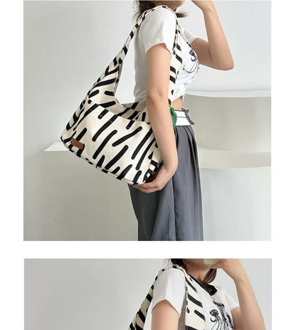 Patterned Canvas Tote Bag mySite