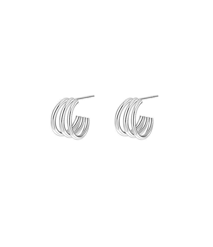 925 Sterling Silver Layered Earring SpreePicky