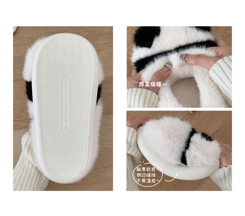 Panda Fluffy Slippers SpreePicky