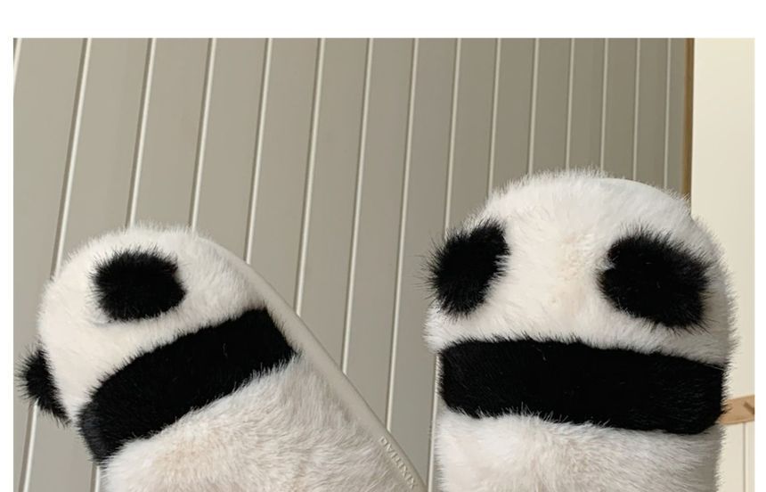 Panda Fluffy Slippers SpreePicky