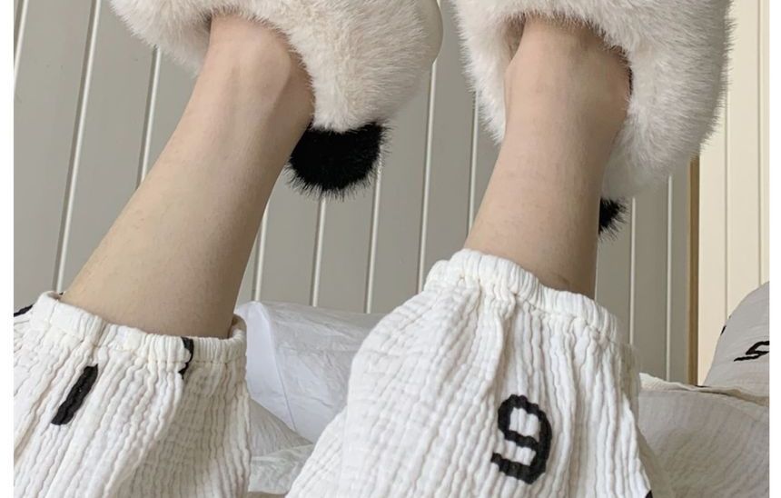 Panda Fluffy Slippers SpreePicky