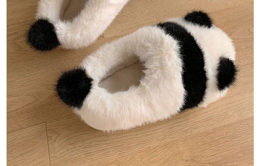 Panda Fluffy Slippers SpreePicky