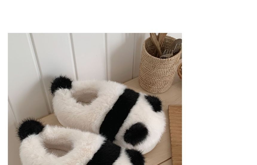 Panda Fluffy Slippers SpreePicky