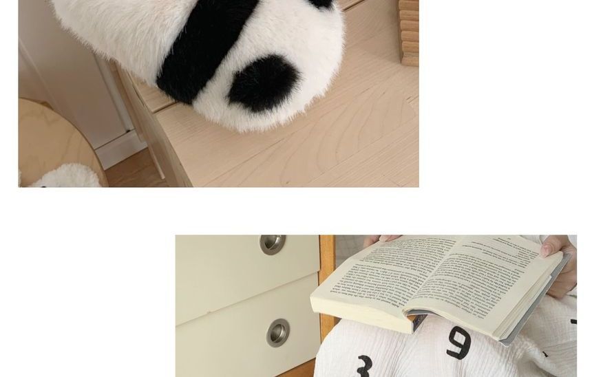 Panda Fluffy Slippers SpreePicky