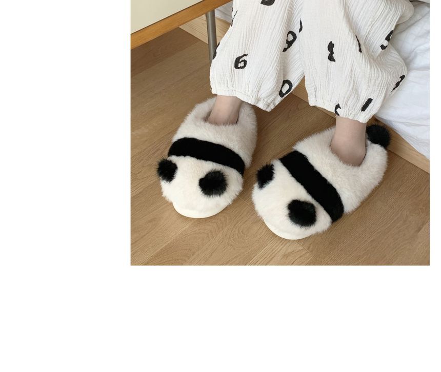 Panda Fluffy Slippers SpreePicky