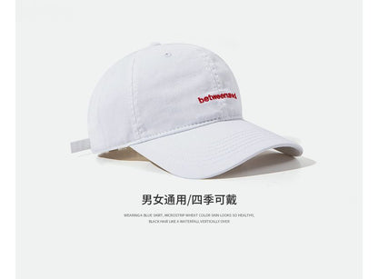 Lettering Embroidery Baseball Cap SpreePicky