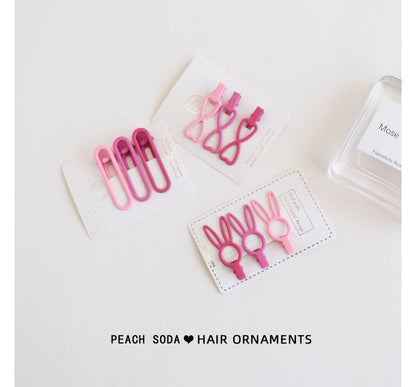 Set of 3: Plain Hair Clip mySite