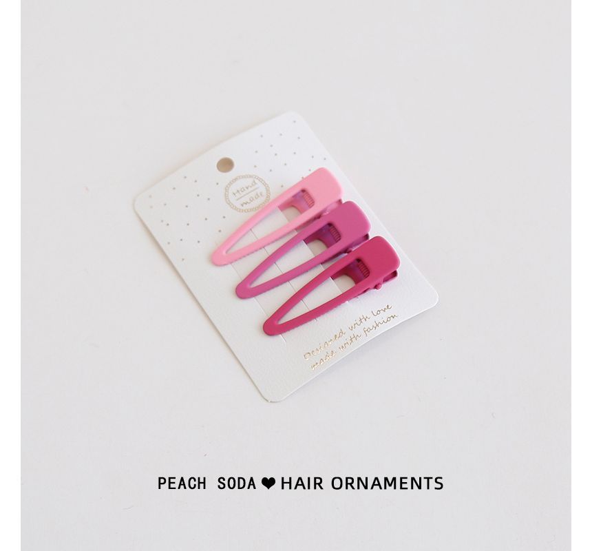 Set of 3: Plain Hair Clip mySite