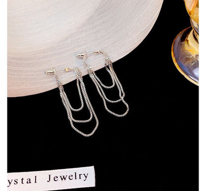 Chain Fringed Drop Earring SpreePicky