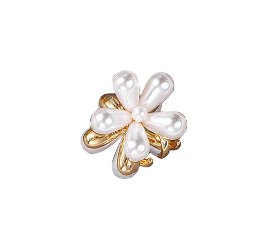 Faux Pearl Flower Hair Claw / Set of 6 SpreePicky