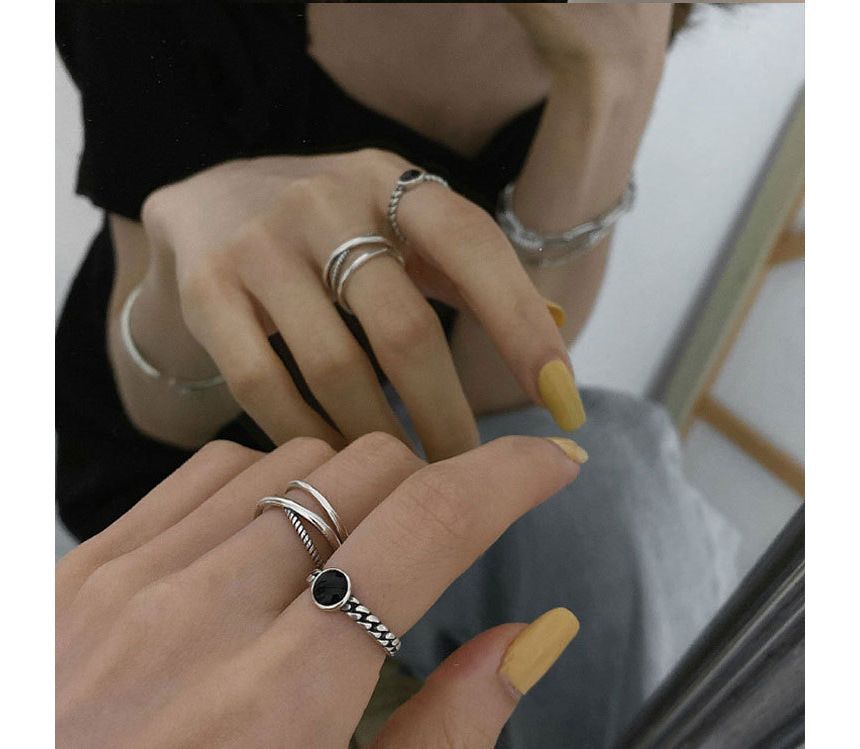 Rhinestone Alloy Open Ring / Layered Alloy Open Ring SpreePicky