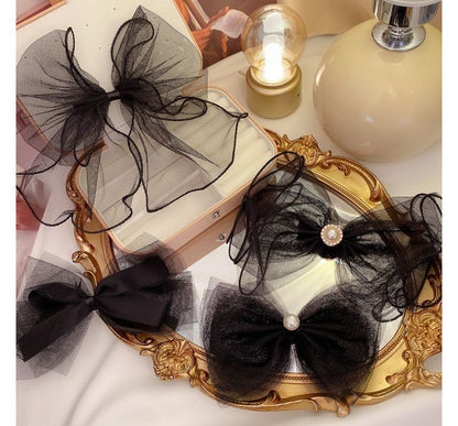 Mesh Bow Hair Clip (Various Designs) SpreePicky