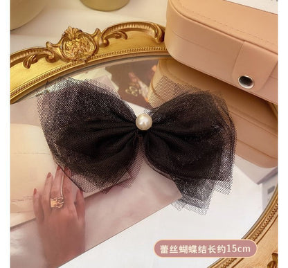 Mesh Bow Hair Clip (Various Designs) SpreePicky