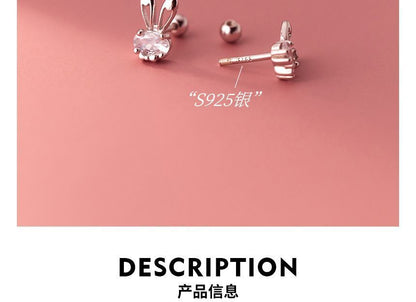 Rhinestone Rabbit Stud Earring SpreePicky