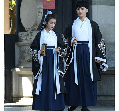 Couple Matching Embroidered Hanfu Costume / Set SpreePicky