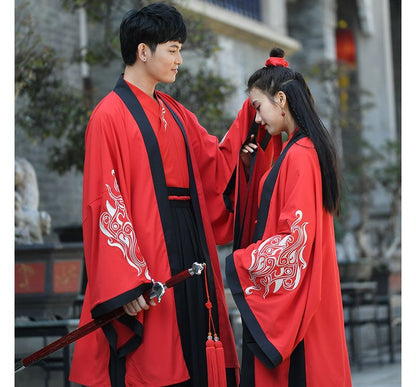 Couple Matching Embroidered Hanfu Costume / Set SpreePicky