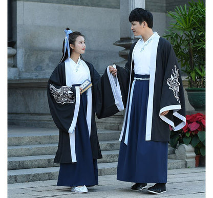 Couple Matching Embroidered Hanfu Costume / Set SpreePicky